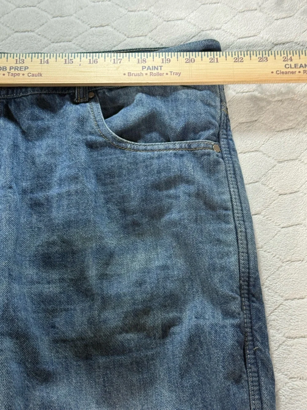 Iron Workers Motorcycle Riding Jeans 42x32 Mesh Lined Double Knee Denim